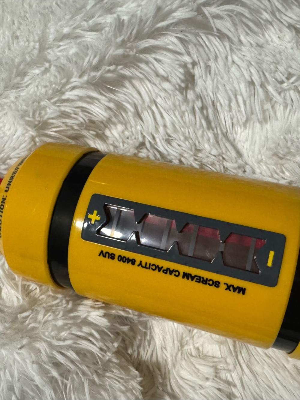 Disney Yellow Portable Beverage Thermos with Black Accents